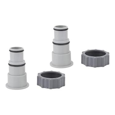 Imagem de Para bombas de conexão roscada, acessórios de piscina, mangueiras adequadas de 3,8 cm, 3,2 cm, adaptador de mangueira de substituição durável, fácil instalação nan jardinagem