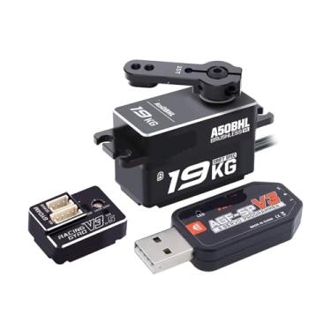 Imagem de A50BHL 19KG Super Torque Super Alta Velocidade 8,4V Programável Baixo Perfil Sem Escovas Servo Controle Remoto Digital (Conjunto Específico de Drift 6)