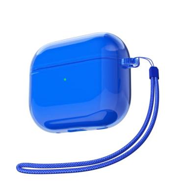 Imagem de Svanove Capa transparente para Airpods 3 com alça, linda capa de plástico rígido transparente para AirPods 3ª geração com corda, capas protetoras femininas Y2K TPU à prova de choque para mulheres e