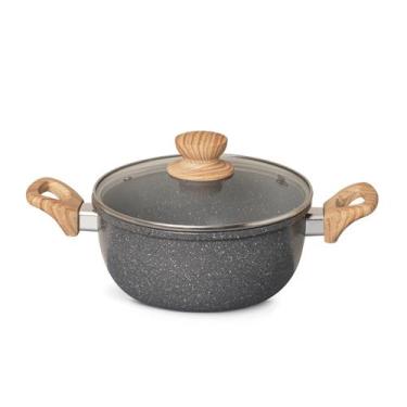 Imagem de Caçarola Cerâmica Marble Edition Dark Grey Oster 4,5L