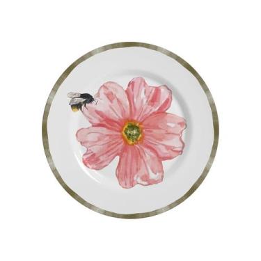 Imagem de Conjunto com 6 Pratos de Sobremesa Floratta D Ø21cm - Alleanza Cerâmic