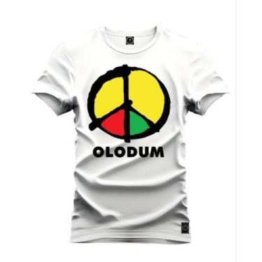 Imagem de camiseta axé. olodum Bahia blusa de gola redonda estampada, Branco, G5