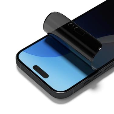 Imagem de RhinoShield Protetor de tela Privacy Impact Pro compatível com iPhone 16 Plus/15 Plus/14 Pro Max | Proteção contra impactos, resistente a arranhões e luz azul, antiespião, ferramenta de instalação