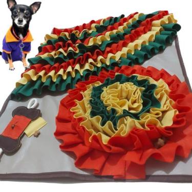 Imagem de Brinquedo para cachorro gato tapete de enriquecimento ambiental de fuç