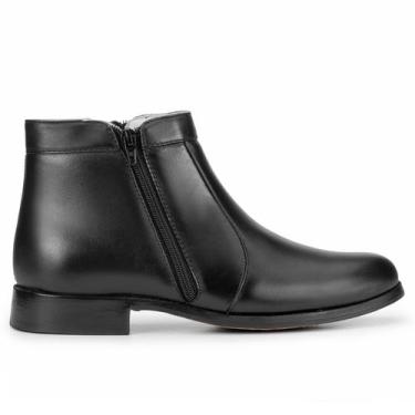 Imagem de Bota Social Masculina Pelica Ziper DIfranca - 4010-Preta, 39