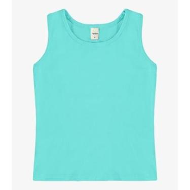 Imagem de Regata Básica Infantil Feminina Rovitex Kids Azul-Feminino