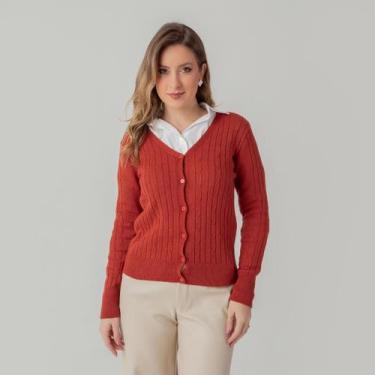 Imagem de Cardigan susie modal texturizado feminino - Susie Modas, Telha, P