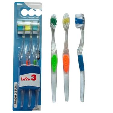 Imagem de Escovas de dentes com cerdas macias e cabo transparente, conjuntos de 3/6/9 peças, higiene bucal para adultos (3 UND)