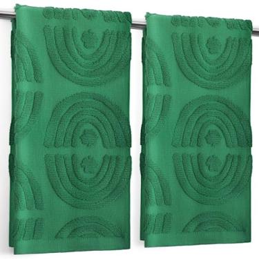 Imagem de Tegeme Pacote com 2 toalhas de mão de Dia de São Patrício em relevo com trevo arco-íris toalhas de mão decorativas macias e absorventes para banheiro, hotel, academia, spa, férias, casa de fazenda, 35