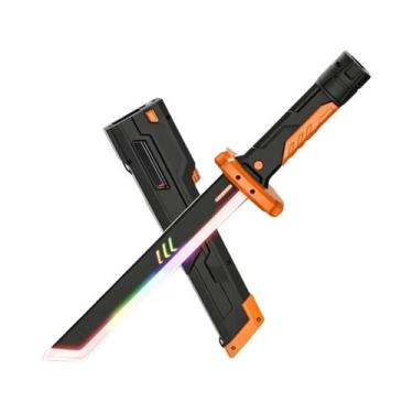 Imagem de Espada Brilhante Colorida Com Efeito De Fumaça Para Crianças E Adultos