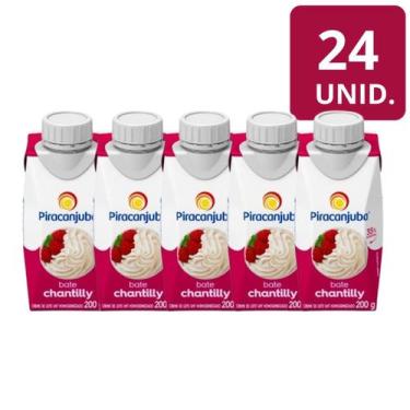 Imagem de Kit 24 Creme de Leite Bate Chantily Piracanjuba 200g
