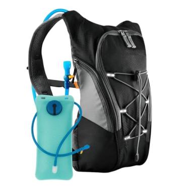 Imagem de Mochila De Hidratação Impermeável Bolsa De Água Térmica 2 Litros Ajuste Peitoral Cinto Abdominal Bike Ciclismo Motocross Corrida Trilha Cor Preto