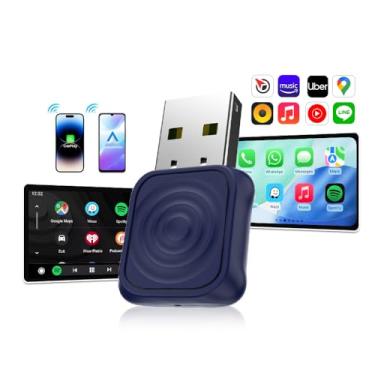Imagem de Carlinkit Adaptador CarPlay sem fio 2026 MINI - para iPhone e telefone Android, converte CarPlay com fio OEM para CarPlay sem fio, converte Android Auto com fio OEM para Android sem fio.