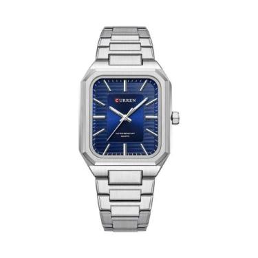 Imagem de Relógio De Quartzo Masculino CURREN Minimalista Retangular Com Ponteir