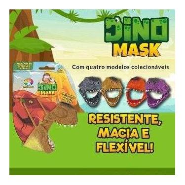 Imagem de Brinquedo Máscara Dinossauro Dino Mask Blister - Kit Com 4 - Kids Zone