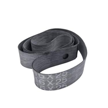 Imagem de Tiras de aro de motocicleta, fita de borracha resistente com furo de haste de válvula pré-perfurada, proteção contra perfuração de mamilo para bicicletas off-road e motocicletas de rua (roda de 53 cm