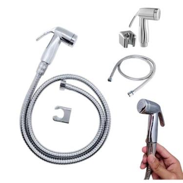 Imagem de Ducha Higienica Metal Gatilho Mangueira 1,80 Mt Sem Registro - FLUIDA