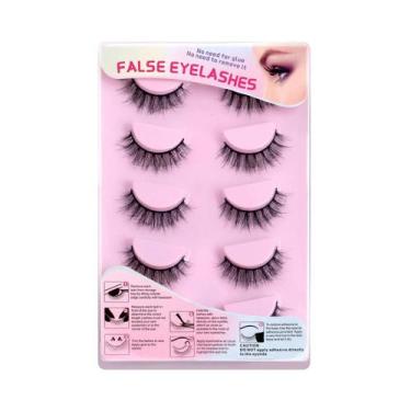 Imagem de Cílios Postiços 3D Volumosos Estilo Manga, Leves Como Pluma, Design Cr