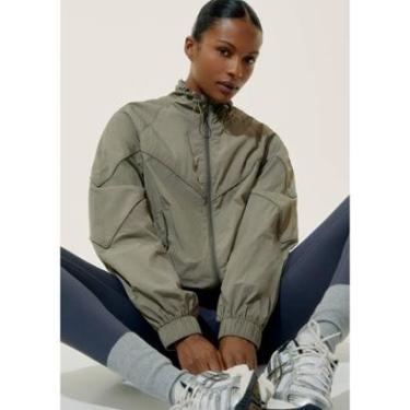 Imagem de Jaqueta Corta Vento Esportiva Feminina Com Recorte-Feminino