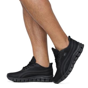 Imagem de Tênis Ortopédico Masculino Tamanho Grande Academia Conforto - Ascensio