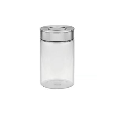 Imagem de Pote Vidro Tp.Aço Inox 1,0L Purezza