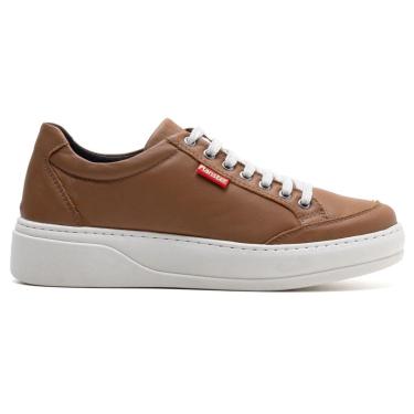 Imagem de Tênis Couro Masculino Comfort Caramelo-Masculino