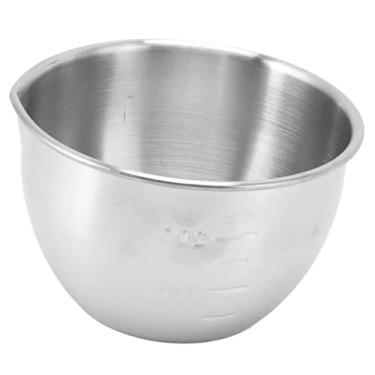 Imagem de GLOGLOW Tigela de Mistura de Aço Inoxidável 304 Com Escala, Segura para Máquina de Lavar Louça, para Salada, Cozimento, Preparação de Refeições, Talheres de 10-14 Cm (Tipo A)