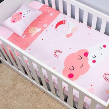 Imagem de Jogo de Lençol 2 Peças Bebê Berço Americano Nacional Infantil Bebês Fr