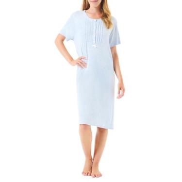 Imagem de Camisola Franzida Manga Curta - Lohe, Azul celeste, P