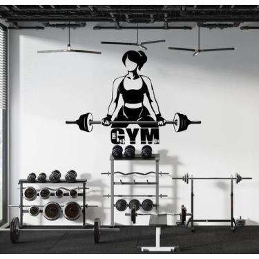 Imagem de Adesivo de parede  academia e musculação  - Ambiente dekorado, 50cm, p