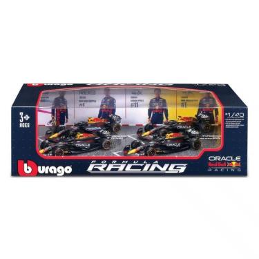 Imagem de Set 4 Miniaturas Bburago Oracle Red Bull Racing Formula 1 1/43 Carros Campeões