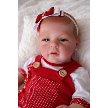 Imagem de Boneca Bebê Reborn Mel Realista 48cm Mundo Kids