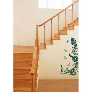 Imagem de Adesivo Decorativo de parede Floral planta serve em vidro