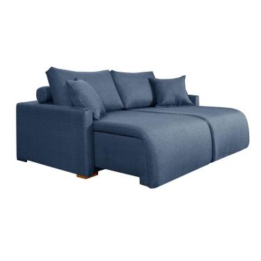 Imagem de Sofá Cama Living Retrátil Milão Com Almofadas Soltas 1,80 em Linho