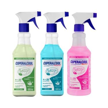 Imagem de Kit 3 Coperalcool Segredos da Natureza Multissuperfícies CapimLimão, O