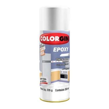 Imagem de Spray Epóxi Branco 852 Colorgin 350ml - Alta Resistência E Acabamento Brilhante