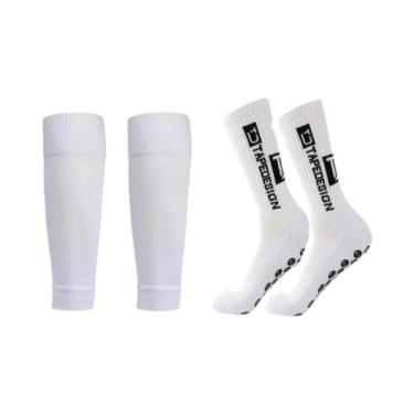 Imagem de Meias De Futebol Antiderrapantes E Resistentes Ao Odor Com Protetores 