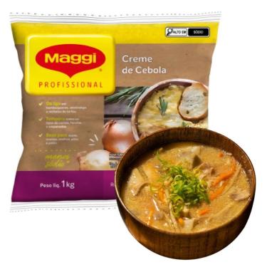 Imagem de Creme De Cebola Sopa Maggi 1kg Profissional Tempero Molho Assado