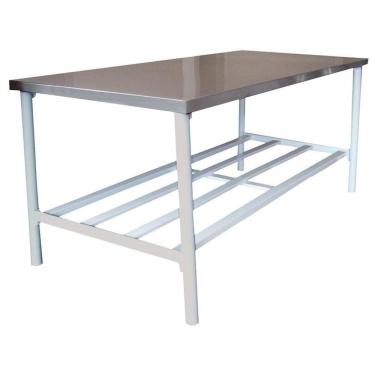 Imagem de Bancada De Apoio Tampo Inox 1,40m X 0,60m Ba 1400/600 - Metalcubas