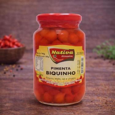 Imagem de Pimenta Biquinho Vermelha em Conserva 300g - Nativa - no-brand