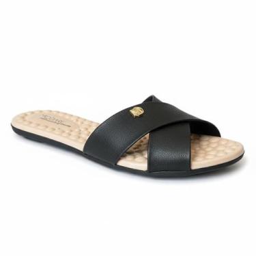 Imagem de Sandália Chinelo Rasteira Slide Feminina Modare Palmilha Conforto Tira