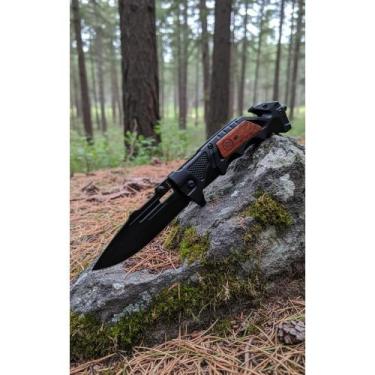 Imagem de Canivete Tático 23cm Aço Inox Faca Bolso Camping Caça - Congratulation