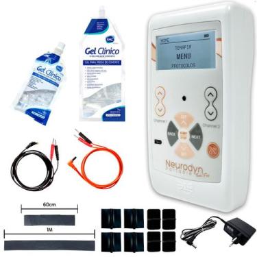 Imagem de Neurodyn Ibramed Portátil TENS FES 2 Canais Bivolt , Acompanha Acessór