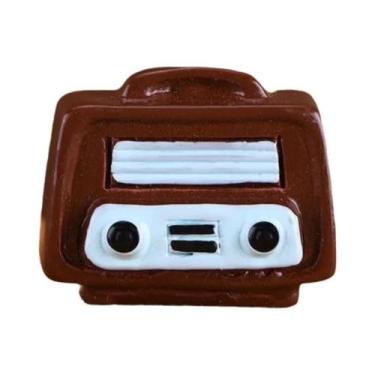 Imagem de Câmera Retrô Nostálgica Com Gravador De Som, Mini Decoração Em Resina,