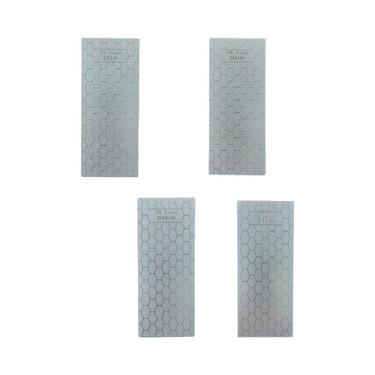 Imagem de Conjunto De Pedras De Afiar Facas De Cozinha Com Padrão De Colmeia De 