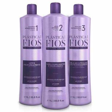 Imagem de Kit Cadiveu Plástica dos Fios Selagem Térmica 3 Passos