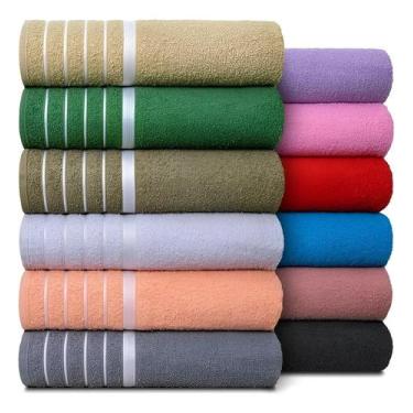 Imagem de Kit C/ 3 Toalha De Banho Gigante 80 X 1,50 Atacado + Cor - S - Congrat