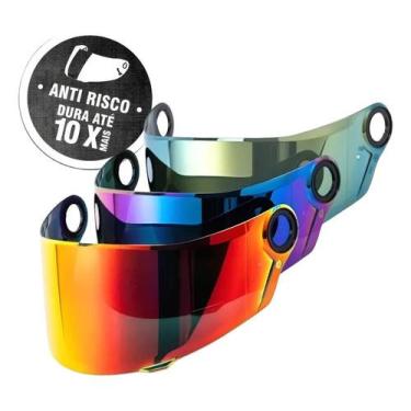 Imagem de Tsf  Viseira Antirisco Ls2 Ff358, Fw3 Gt Camaleão Espelhada - Congratu