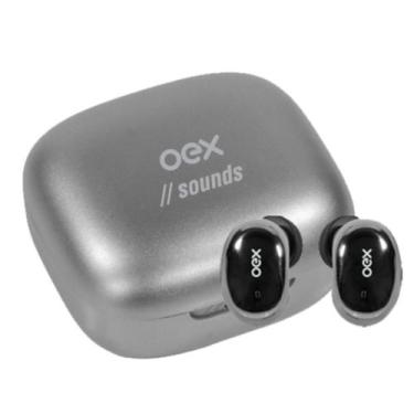 Imagem de Fone de Ouvido Sem Fio Oex Bluetooth Tws30 Bud Prata