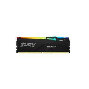 Imagem de Memória Kingston Fury RGB, 16GB, 5200MHz, DDR5, CL40, Preto - Kf552c40bba-16